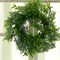 2 Green 12" Artificial Leaves Wreath Candle Rings Wedding Party Events Supplies